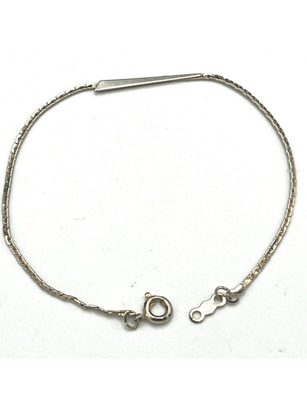 Gold Filled Dainty Bar Chain Bracelet 1/20th 12K Delicate Minimalist Stackable